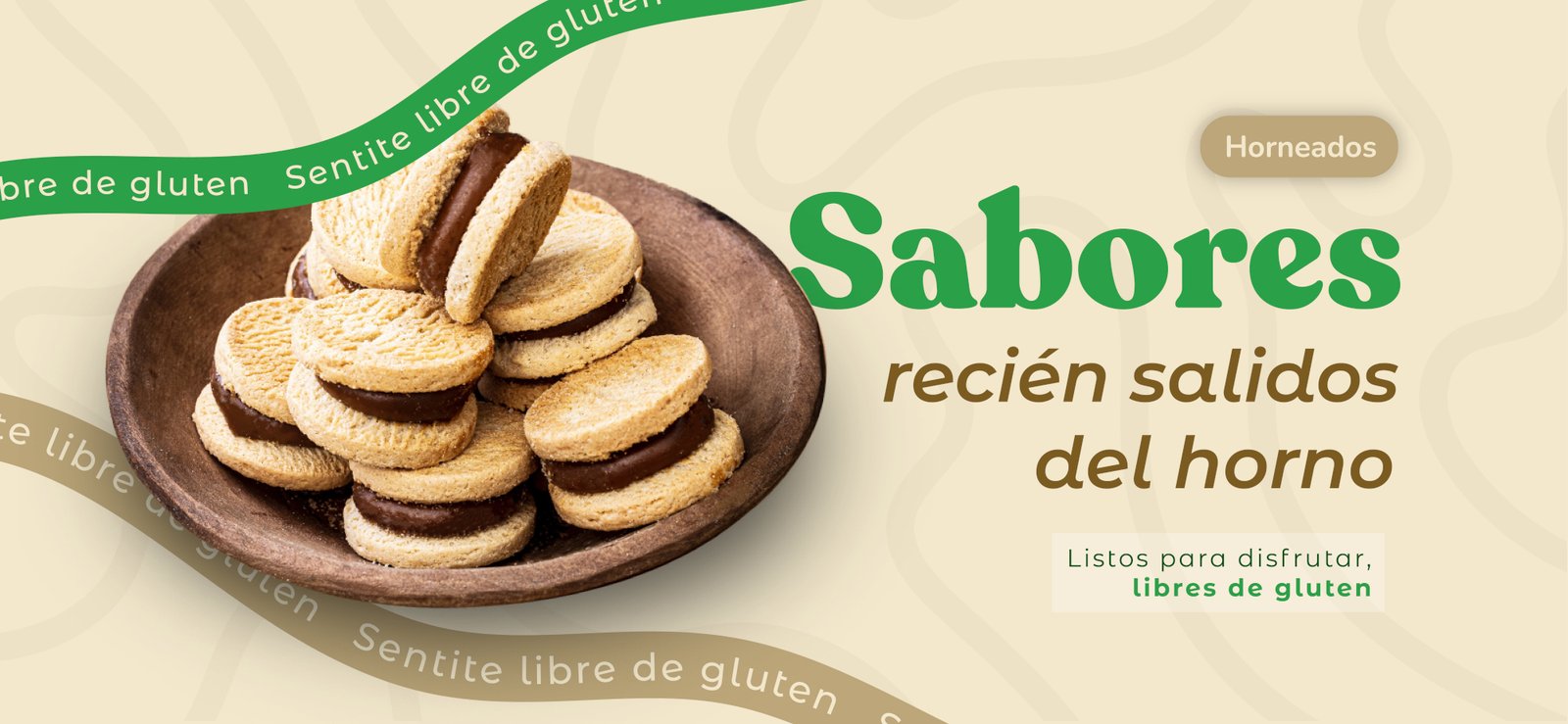 Productos horneados libres de gluten